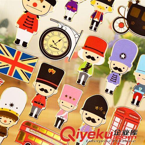 韓版貼紙 超大歐風(fēng)FUNGOO V3.0燙金行李箱 日記裝飾貼紙?jiān)紙D片2
