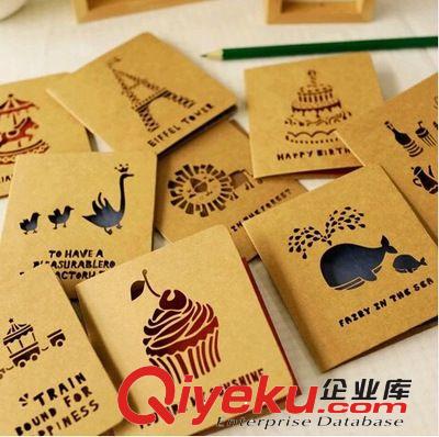 韓國創(chuàng)意禮品 復(fù)古鏤空小賀卡 新年生日商務(wù)愛情感謝通用小卡片原始圖片2