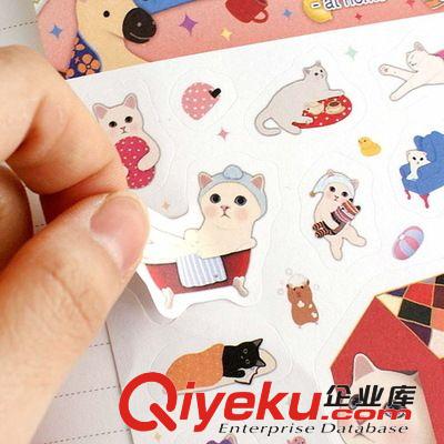 韓國貼紙 可愛JETOY fungoo紙質(zhì)裝飾貼紙 日記相冊裝飾貼紙 4款選原始圖片2