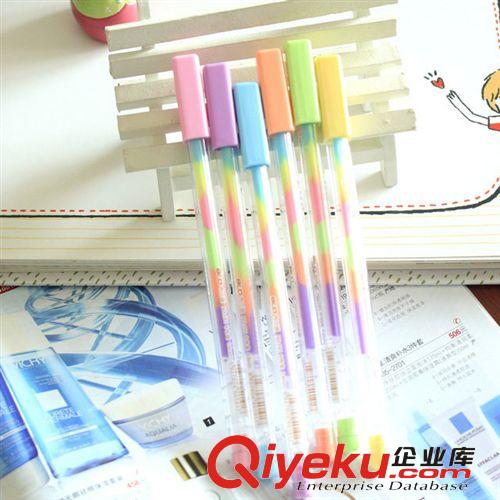 金屬熒光筆 美麗糖果色一筆6色相冊筆 彩虹色 學(xué)生DIY繪畫筆原始圖片3
