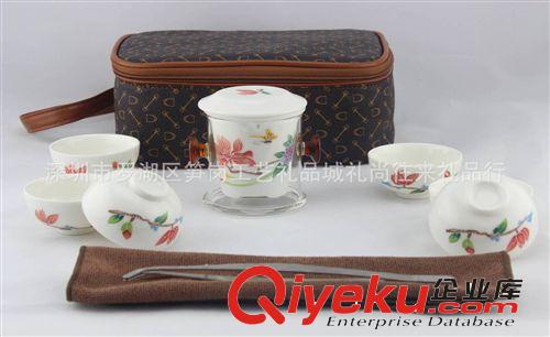 ［廠家直供］手繪蘭花紅茶旅行茶具 陶瓷禮品套裝 陶瓷茶具禮品原始圖片2