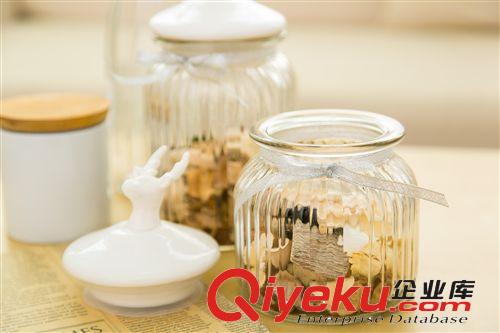 37度生活 創(chuàng)意zakka北歐風(fēng)格陶瓷玻璃密封罐 大號 實(shí)用家居用品