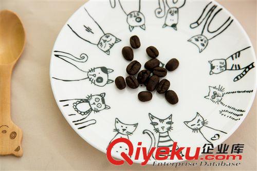 37度 萌系可愛卡通貓咪陶瓷盤大號 喵星人系列 zakka日韓創(chuàng)意雜貨原始圖片2