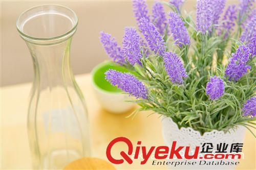 37度 超仿真7頭塑膠植毛薰衣草 浪漫普羅旺斯薰衣草仿真花原始圖片3