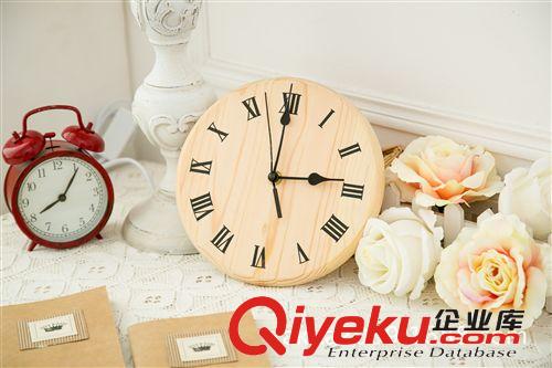 創意zakka 北歐簡約實木掛鐘  臥室鐘 書房鐘原始圖片2