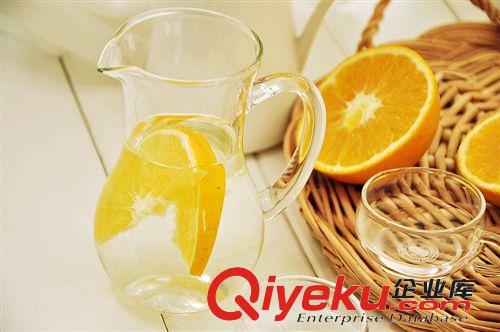 37度 玻璃帶把牛奶壺  高硼硅耐熱花茶壺  涼水壺 茶具原始圖片3