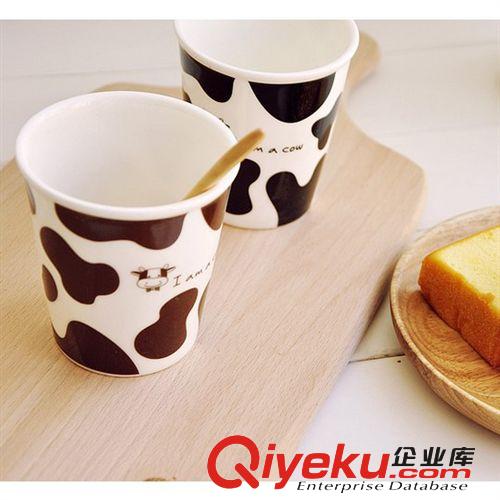 37度  zakka 陶瓷奶牛圖案仿紙杯3件套   咖啡杯 禮品杯原始圖片2
