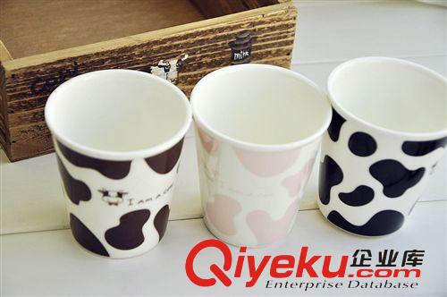 37度  zakka 陶瓷奶牛圖案仿紙杯3件套   咖啡杯 禮品杯原始圖片3