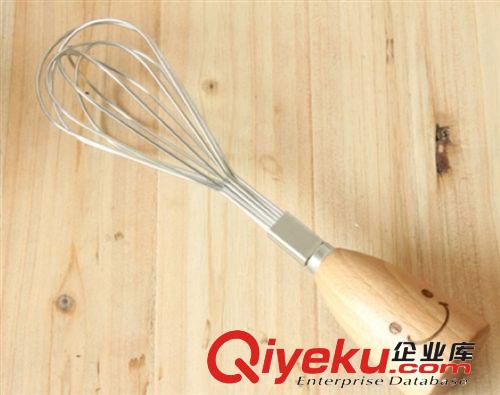 【爆款】 37度生活 zakka笑臉木柄不銹鋼打蛋器 韓式品質(zhì)禮品餐具原始圖片3