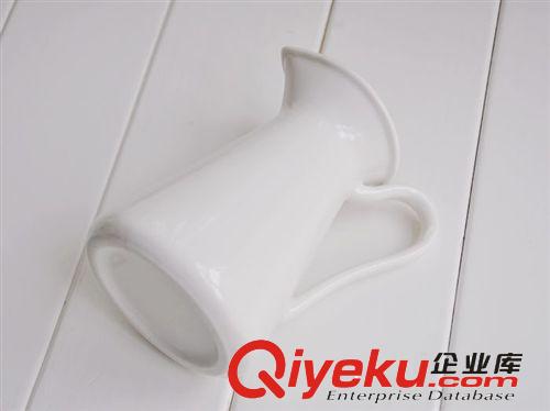 ZAKKA仿搪瓷白色陶瓷鴨嘴花瓶 小號 宜家風格花器  家居擺設原始圖片2
