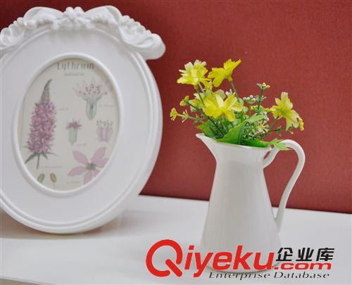 ZAKKA仿搪瓷白色陶瓷鴨嘴花瓶 小號 宜家風格花器  家居擺設原始圖片3