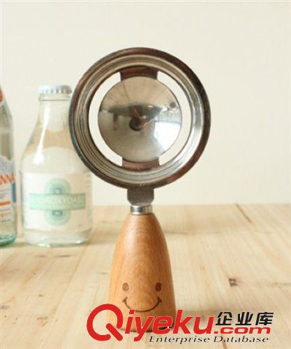 【爆款】37度生活 笑臉木柄不銹鋼分蛋器 韓式品質禮品餐具