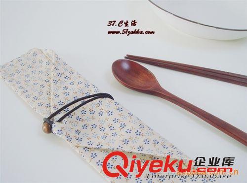 和風碎花筷勺子餐具套裝 結婚禮品 會議 促銷活動禮品原始圖片2