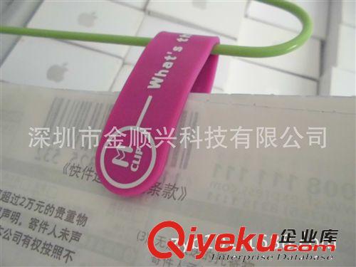廠家直銷磁鐵名片夾子  硅膠鐵片數(shù)據(jù)線繞線器 硅膠禮品原始圖片2