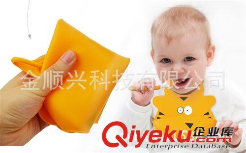 新品 卡通圍嘴 一級嬰兒用品食品硅膠防水圍嘴 造型硅膠圍兜原始圖片3