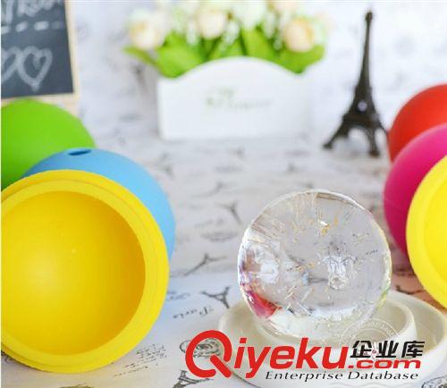 中國義烏硅膠,冰爽夏季糖果色食品級硅膠足球形冰模 冰球原始圖片2