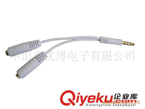 專業供應手機音頻線一轉二 裸銅音頻線、視頻線 音頻信號傳輸線原始圖片3