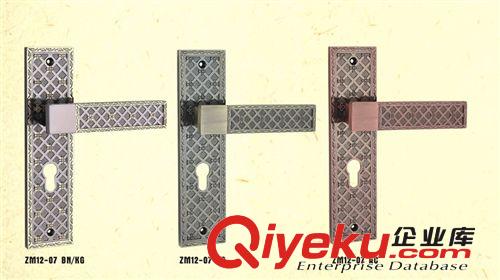 ZM12-07 BN/KG 中國結創意鈦黑K金鋅合金室內木門鎖 SHUANGLI品牌原始圖片3