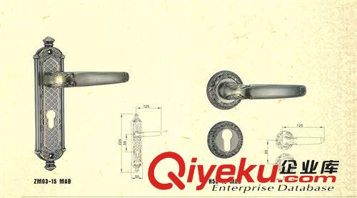 ZM03-15 MAB gd鋅合金室內(nèi)房門鎖 亞青古銅機(jī)械門鎖 歐式鎖具原始圖片3