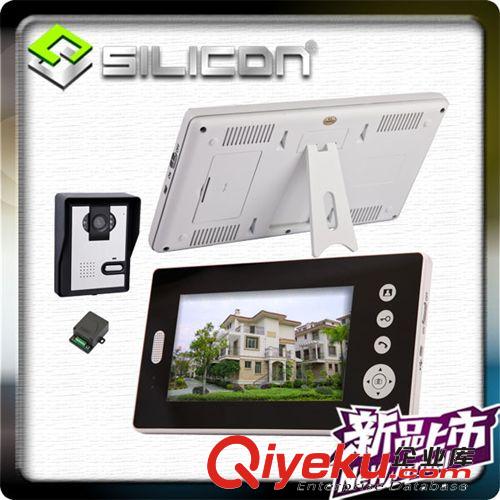 正品 賽力肯 無線可視對講門鈴 7寸彩色/遙控開鎖/拍照/夜視原始圖片2