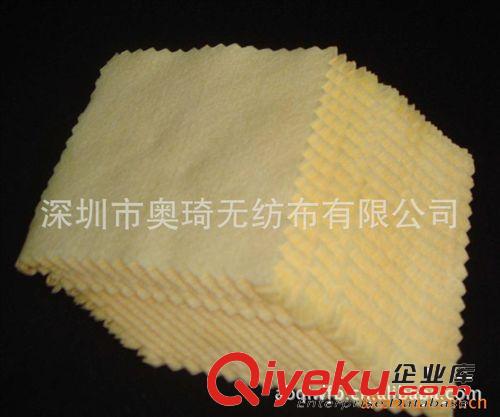 tj熱銷 手機保護膜手機貼膜專用纖維布擦屏布 6*8CM黃色無紡布原始圖片2