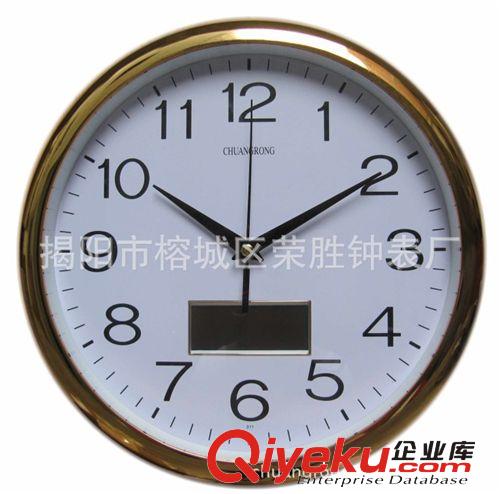 LCD液晶掛鐘 日期顯示時(shí)鐘 禮品鐘 廠家直銷 創(chuàng)榮鐘表 榮勝鐘表原始圖片2