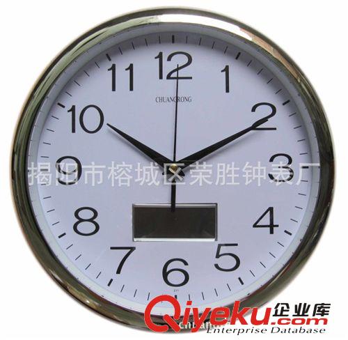 LCD液晶掛鐘 日期顯示時(shí)鐘 禮品鐘 廠家直銷 創(chuàng)榮鐘表 榮勝鐘表原始圖片3