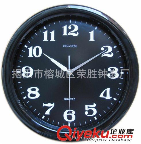 廠家直銷 石英鐘 掛鐘 廣告鐘  木紋鐘 可定制LOGO原始圖片2