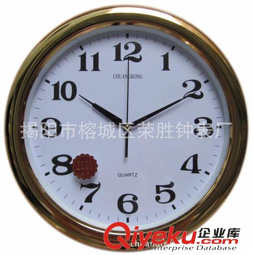 廠家直銷 石英鐘 掛鐘 廣告鐘  木紋鐘 可定制LOGO原始圖片3