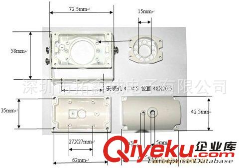 10.1寸数字屏4分割12V-24V高清液晶监视器+夜视防水彩色CCD摄像头