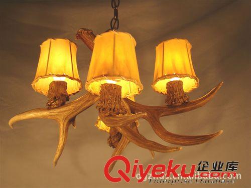 美式鄉村鹿角燈.酒店燈,工程燈.別墅燈,多頭燈,5頭吊燈,燈具批發原始圖片3