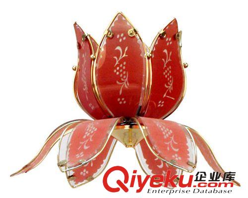 三檔觸摸蓮花燈 蓮花玻璃學生燈 夜市小夜燈 生日禮物情人節(jié)燈原始圖片3
