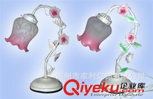 出口燈具有CE認證歐式觸摸臺燈床頭臥室玫瑰田園觸摸燈兒童臺燈原始圖片3