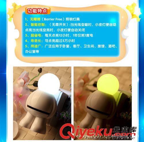 led小夜燈 小夜燈批發 創意小夜燈 2013創意小夜燈 插電小夜燈