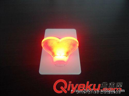 DIY支架小夜燈 促銷禮品小夜燈 光控燈 廠供單心led卡片燈 卡片燈原始圖片2