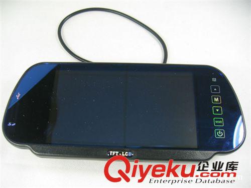 7寸后視鏡顯示器 2路視頻輸入 480*234