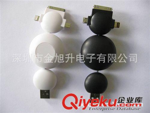 廠家訂做新奇特USB手機(jī)數(shù)據(jù)充電伸縮線原始圖片2