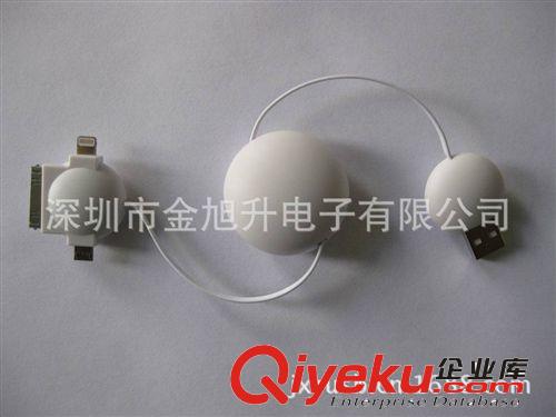 廠家訂做新奇特USB手機(jī)數(shù)據(jù)充電伸縮線原始圖片3