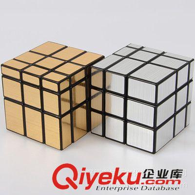 【圣手拉絲鏡面魔方銀色】 光滑拉絲貼紙 三階異形鏡面魔方原始圖片2