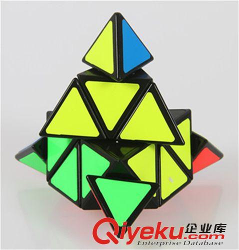 【圣手金字塔魔方黑色】 金字塔異形魔方 三角形魔方帶教程原始圖片2