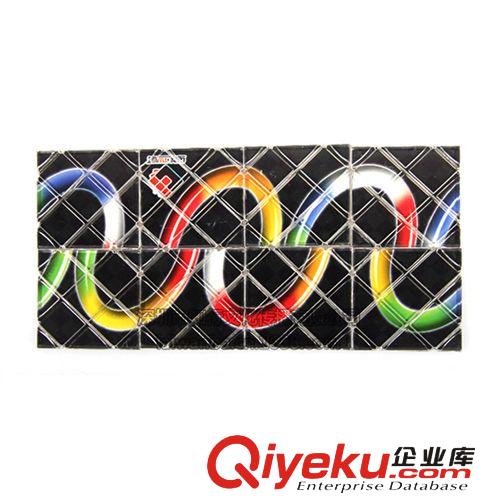 梯色8片魔板黑色彩環(huán) 八片魔板 簡(jiǎn)裝魔板 扭計(jì)板 益智玩具批發(fā)原始圖片3