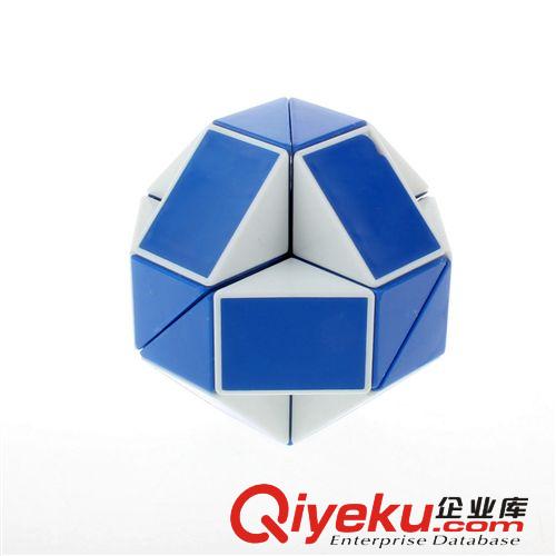 【zp圣手百變魔尺藍白底】 24節段魔尺魔條魔棍經典 異形魔方