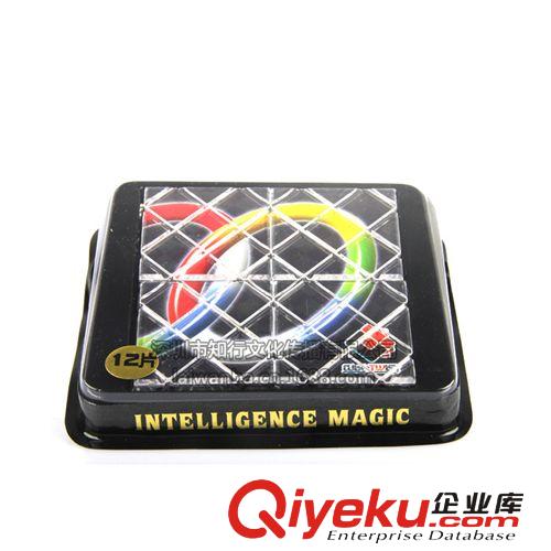 梯色12片魔板黑色彩環 十二片魔板 簡裝魔板 扭計板 益智玩具批發原始圖片2