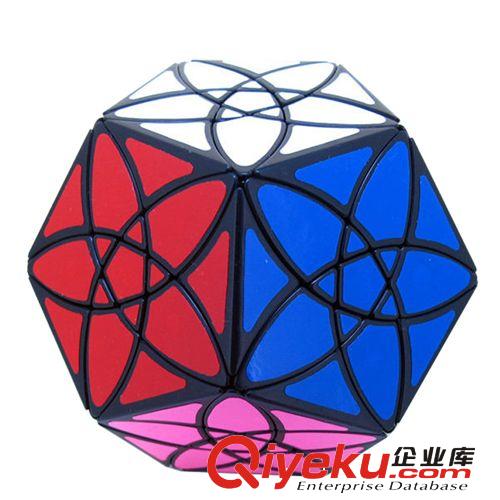 zp魔方吧 Mf8 新品12面紫荊花五魔方【黑色】 益智玩具批發原始圖片2