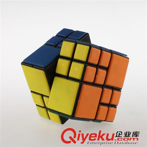 【6.5cm黑底444 AI cube捆綁魔方】 梯色異形魔方益智玩具批發原始圖片2