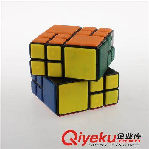 【6.5cm黑底444 AI cube捆綁魔方】 梯色異形魔方益智玩具批發原始圖片3