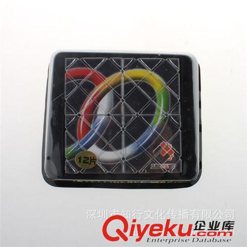 【凌奧12片黑底花圈魔板（吸塑裝）】扭計板 益智玩具批發原始圖片3