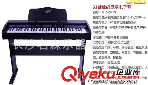 zpttj美樂(lè)斯電子琴61鍵液晶顯示電子琴9919多功能智能MP3播放原始圖片2