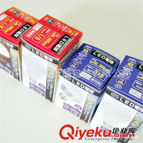 深圳LED燈彩盒 球泡燈彩盒廠家 LED燈紙品包裝 球泡燈瓦楞紙包裝原始圖片3