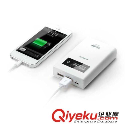 品勝 移動(dòng)電源 LCD電庫7500mAh 帶電量顯示屏 觸摸開關(guān)充電寶批發(fā)